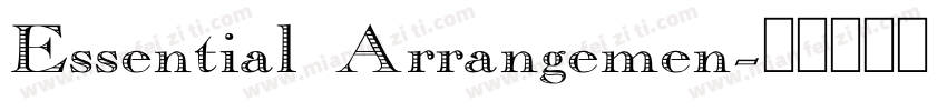 Essential Arrangemen字体转换